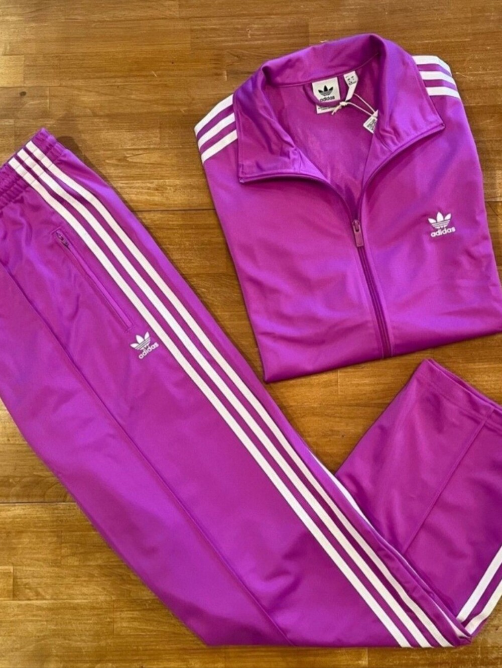 adidas Firebird Women’s Purple Two-piece Track Jacket and Pants 💜